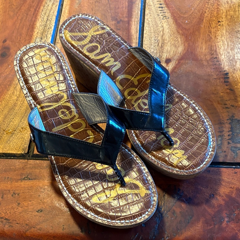 Sam Edelman Black and Brown Women's Sandals